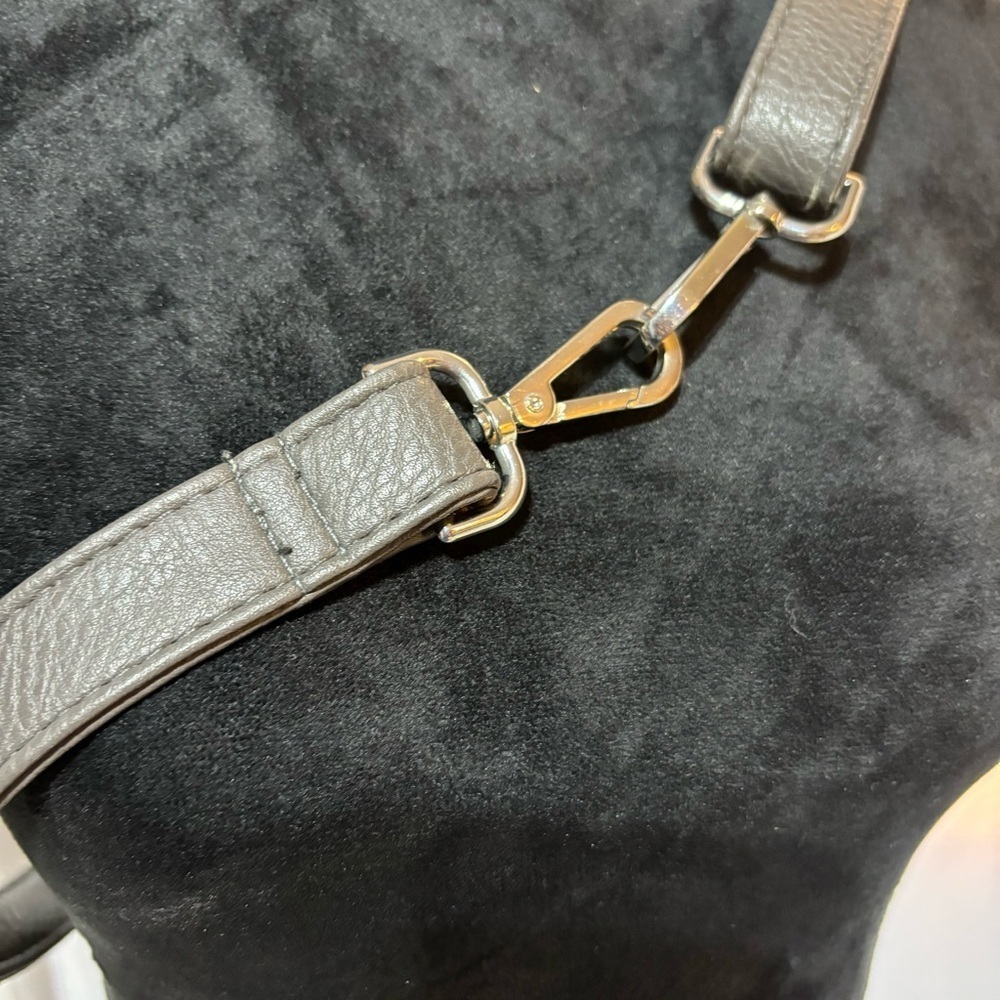 2/$30 Charcoal Gray Replacement Crossbody Strap w/ Silver-tone Hardware